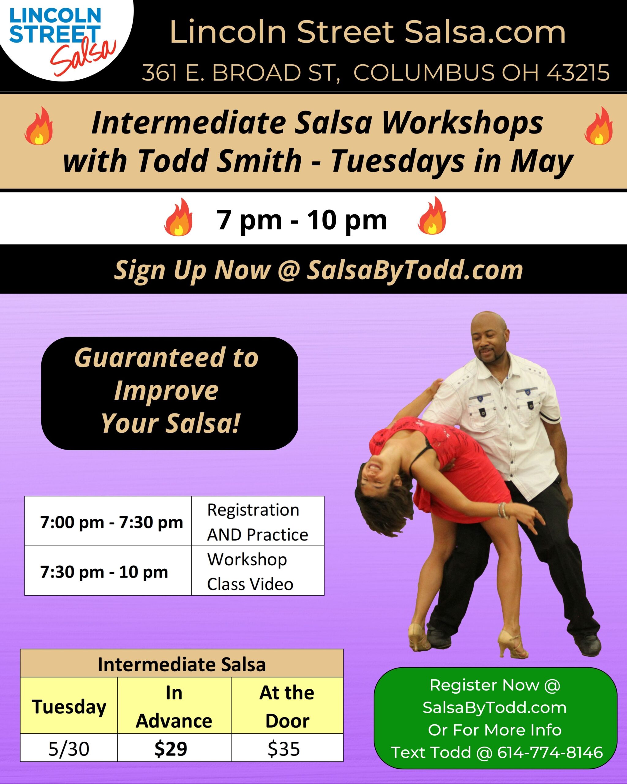Intermediate Salsa Workshops - Week 2 - May 2023