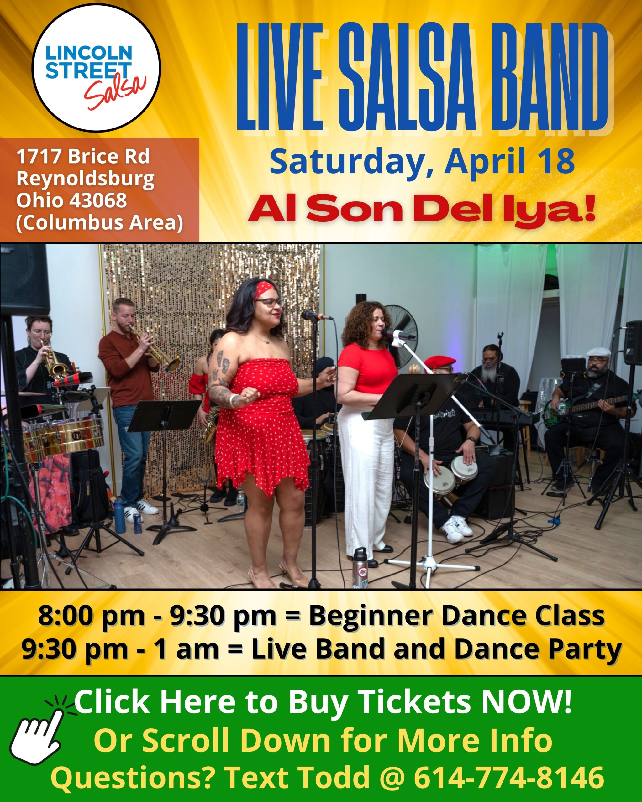Al Son Del Iya, Live Salsa Band Columbus Ohio, Live Salsa Music Columbus Ohio, Salsa Dancing Columbus Ohio, bachata dancing, merengue dancing