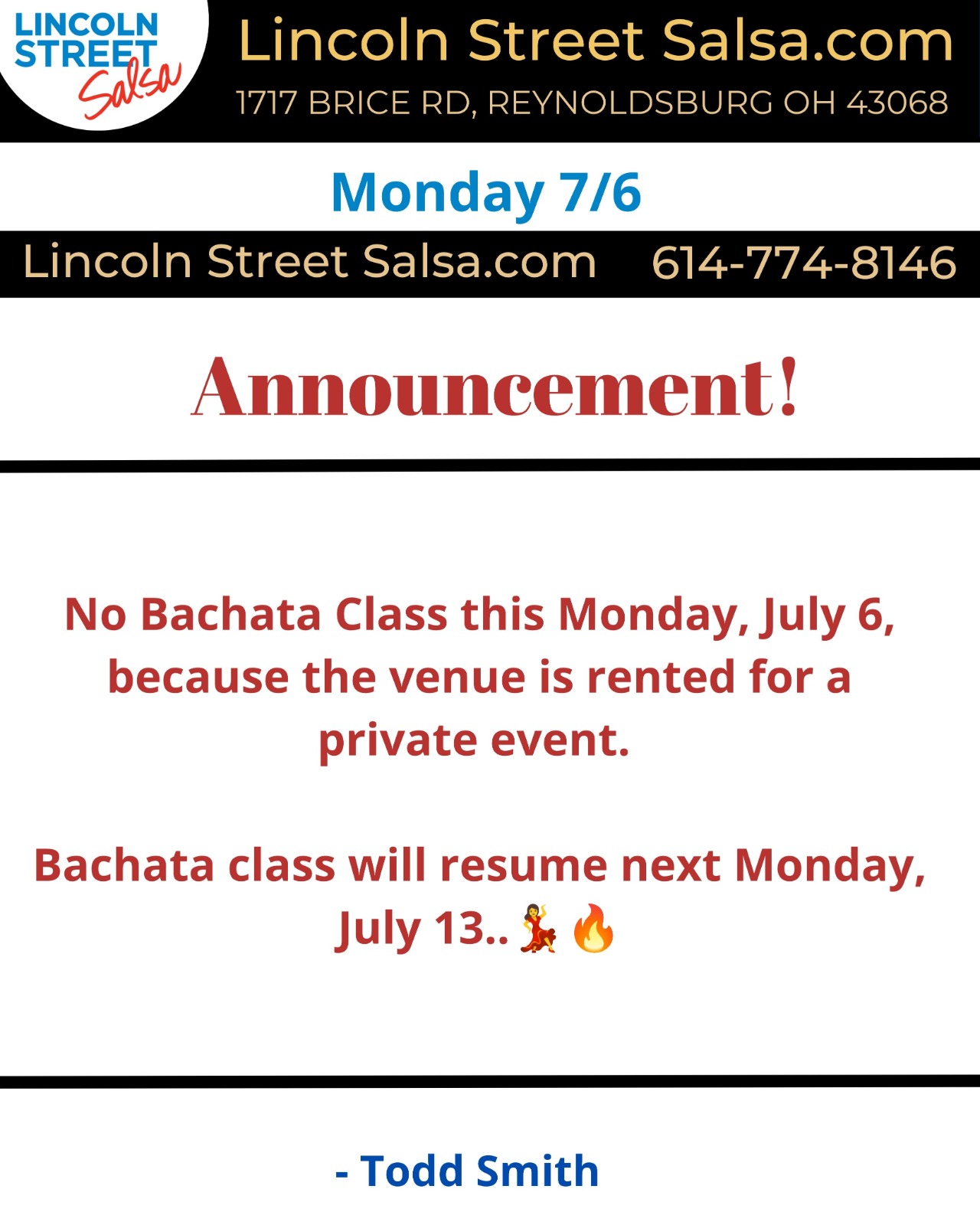 No Bachata Class on Monday 7-6-2026 salsa dance lessons columbus ohio, bachata dance lessons columbus ohio, merengue dance lessons columbus ohio, kizomba dance lessons columbus ohio, private dance lessons for beginners columbus ohio, private dance lessons for absolute beginners columbus ohio, private dance lessons columbus ohio, private dancing lessons, salsa dancing lesons, bachata dancing lessons, merengue dancing lessons, kizomba dancing lessons